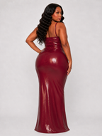 Sculpting Shimmer Ruched Dress
