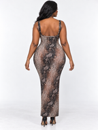 Python Lace Maxi Dress (Pre-Order)