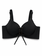 Lace-Up Push-Up Bra