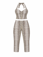 Sultry Snake Capri Set