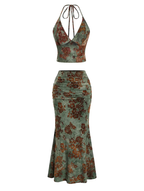 Vintage Floral Maxi Set