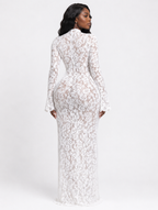 Ethereal Lace Flare Maxi