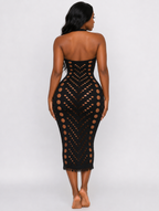 Noir Siren Cutout Midi
